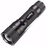 Sup Fire F3-L2 1100 Lumens Flashlight 18650 Battery Telescopic Zoom 5 Modes Work Lamp Camping Hunting