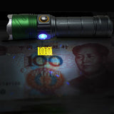 XANES® 800 Lumens Flashlight 4 Modes Waterproof Work Lamp Purple Side Light Camping Hunting