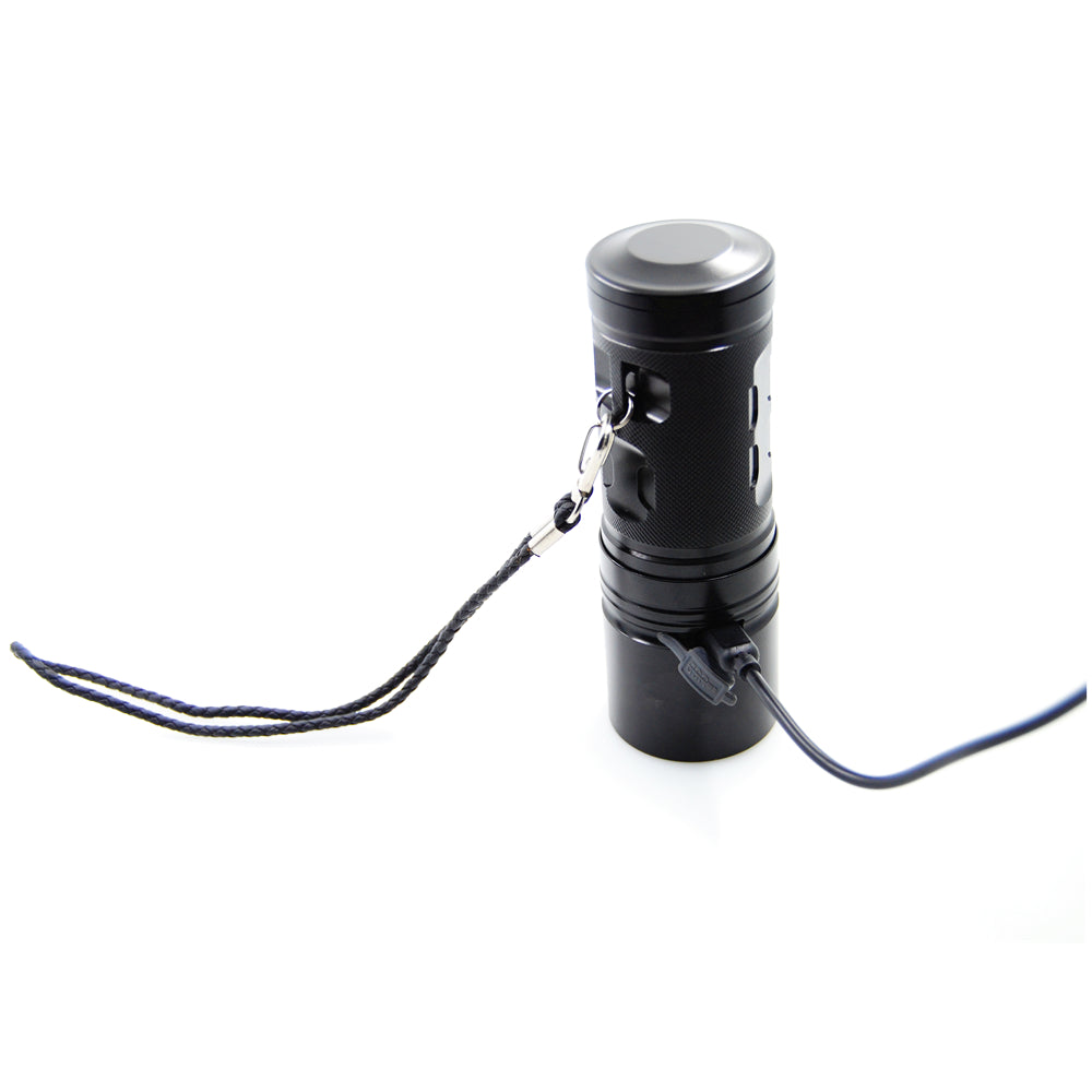 SHUOLIDE 1300C XHP70 3500Lumens 4Modes Dimming USB Rechargeable Portable LED Flashlight 18650