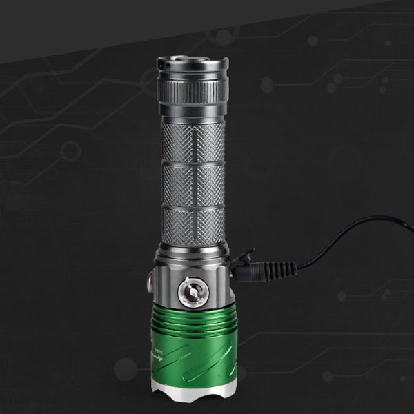 XANES® 800 Lumens Flashlight 4 Modes Waterproof Work Lamp Purple Side Light Camping Hunting