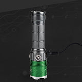 XANES® 800 Lumens Flashlight 4 Modes Waterproof Work Lamp Purple Side Light Camping Hunting