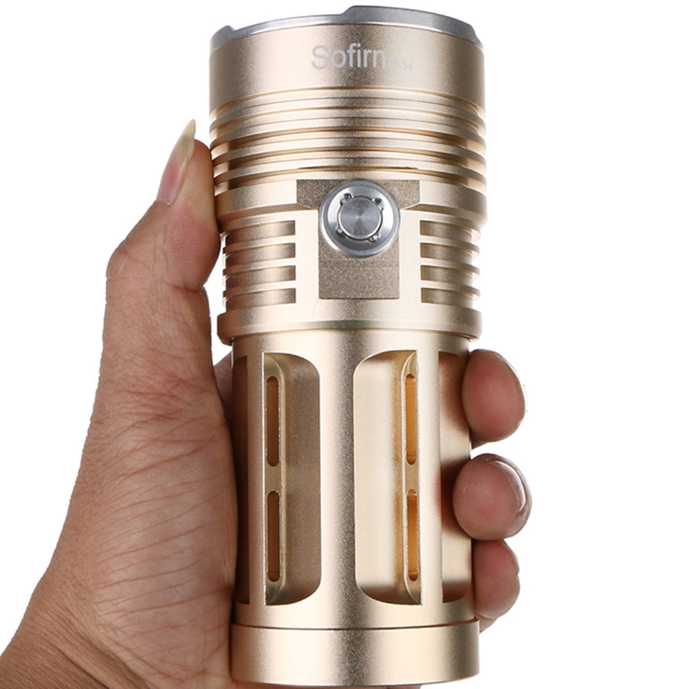 Sofirn SF34 12x LEDs 5 modes USB Rechargeable Flashlight Powerful 18650 LED Flashlight