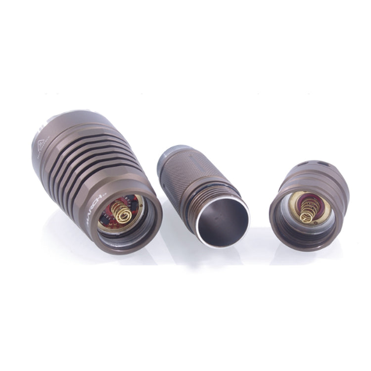MARCH C8 SST40 15W 7A Temperature Control Flashlight 3 Modes Waterproof 18650/21700 Battery LED Light