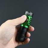 Astrolux S43 Green Red Color 2100LM Stepless Dimming EDC Flashlight Tactical Safety Hammer