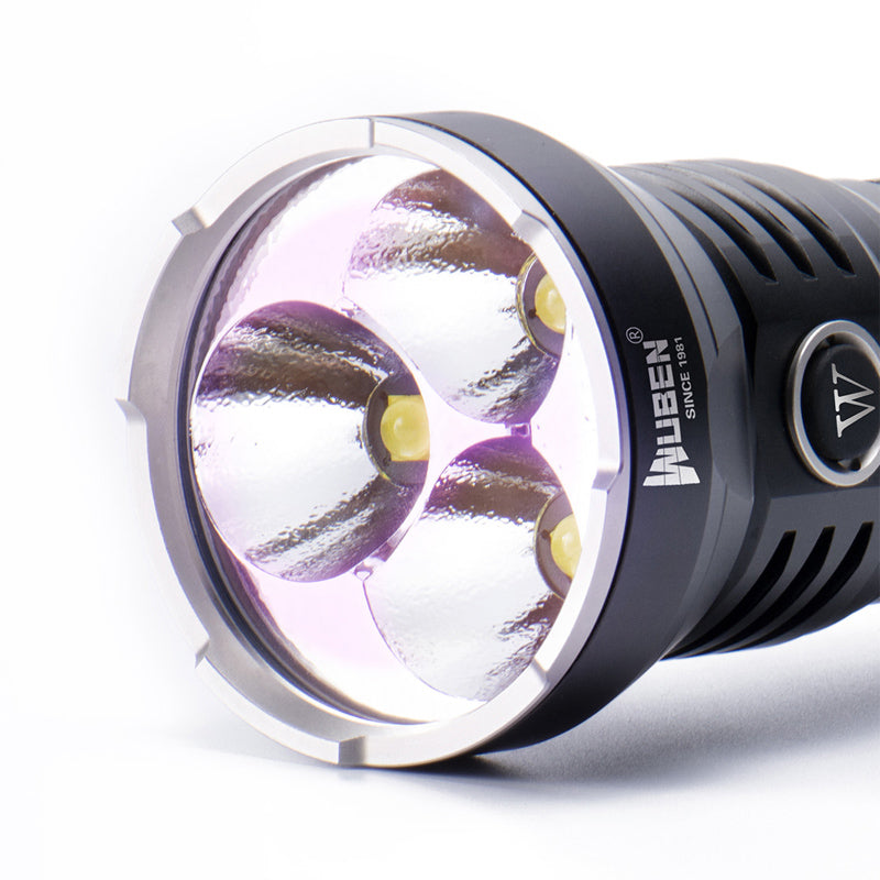 Wuben T90 10000 Lumens 18650 Battery Flashlight IP68 Waterproof 410m Beam Distance Torch Light Camping Hunting Portable Work Lamp