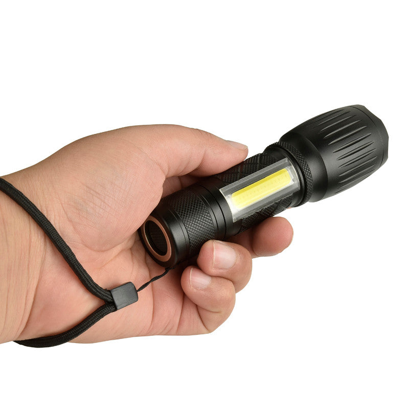 XANES 104 T6 1000LM 6Modes 2Light Color Zoomable Brightness Magnetic Tail Tactical LED Flashlight
