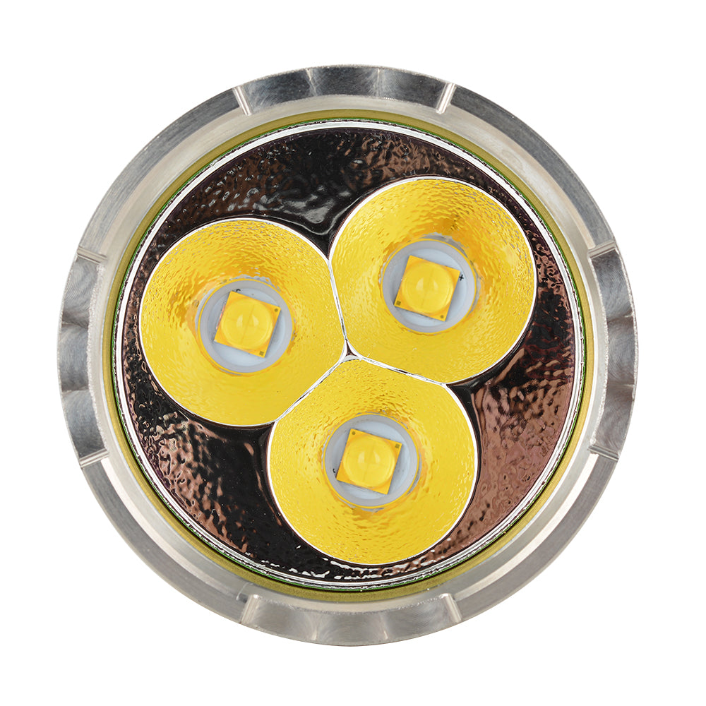 Haikelite MT03 Pure brass XHP70.2 21000Lumens Flashlight Pure brass case Limited Edition