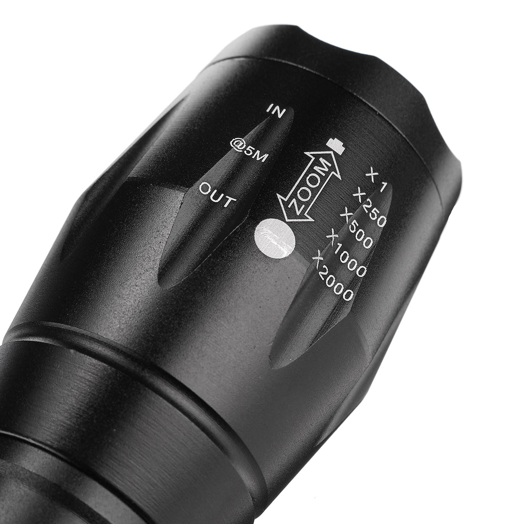 10W T6 5 Modes 18650 LED Tactical Flashlight Waterproof Mini Torch Hunting Work Light