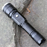 XANES® T6 Zoomable LED Flashlight US Plug DC Rechargeable 5 Modes + 18650 Battery