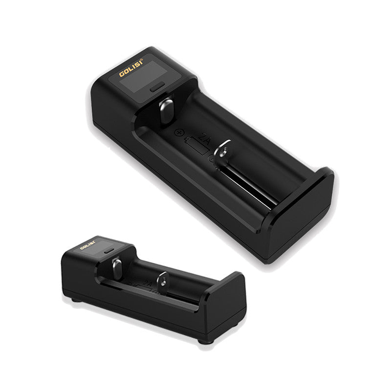 Golisi I1 LCD Display USB Port Lite Battery Charger for Li-ion/Ni-mh/Ni-cd Battery Single Slot