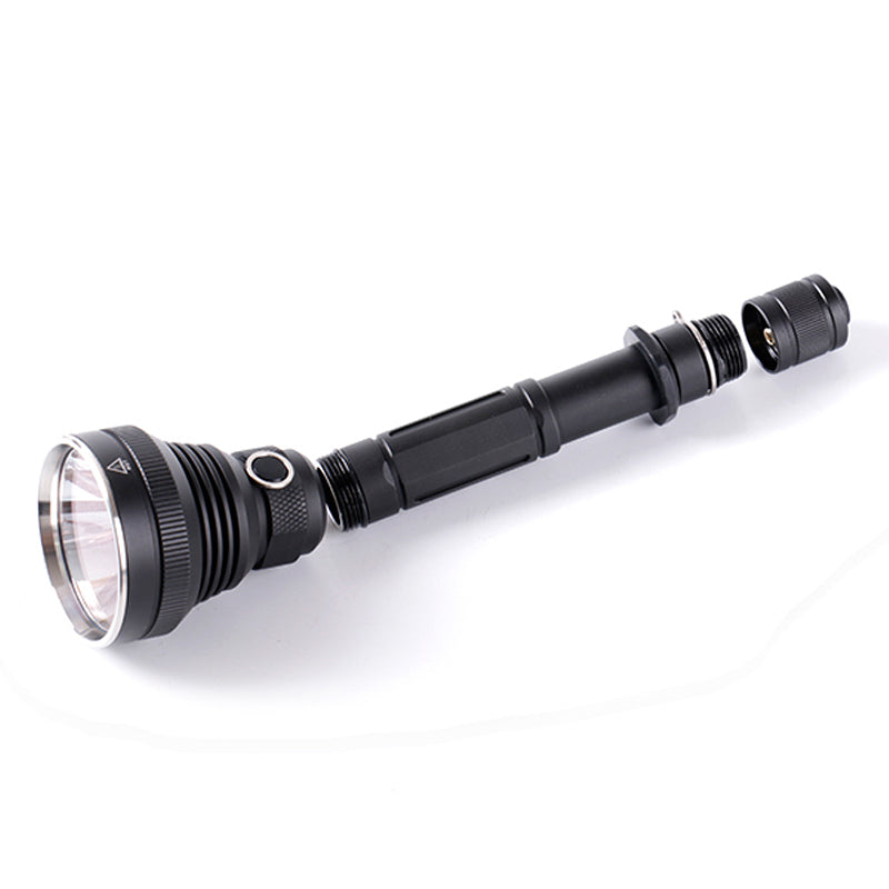 AMUTORCH TC500 XHP50/XHP70 3800Lumens 30W Dual Switch Brightness Powerful LED Flashlight 18650