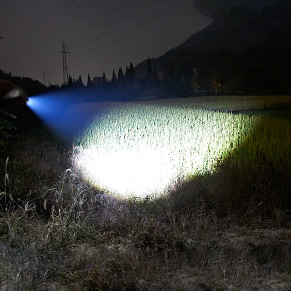 XANES® 800 Lumens Flashlight 4 Modes Waterproof Work Lamp Purple Side Light Camping Hunting