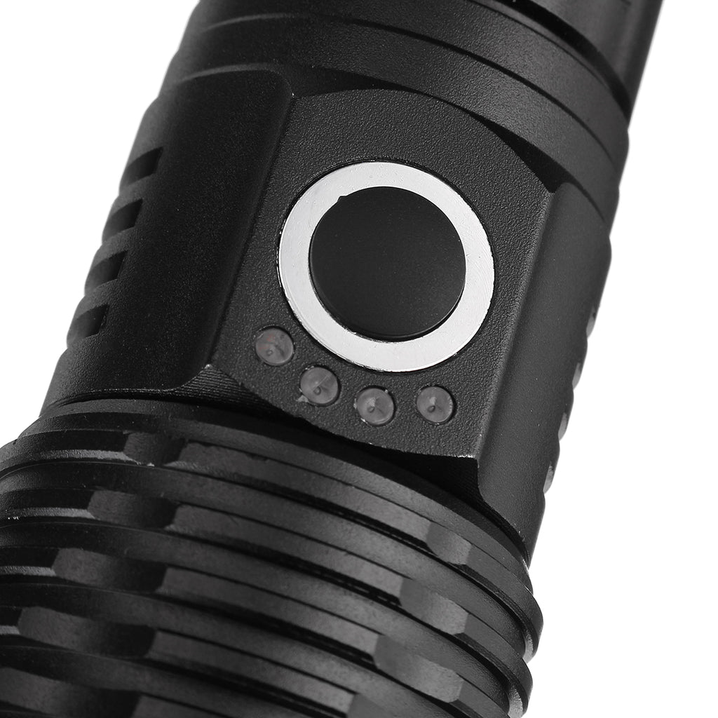 XANES P50 50W 800LM Flashlight USB Rechargeable 5 Modes Tactical Torch Light