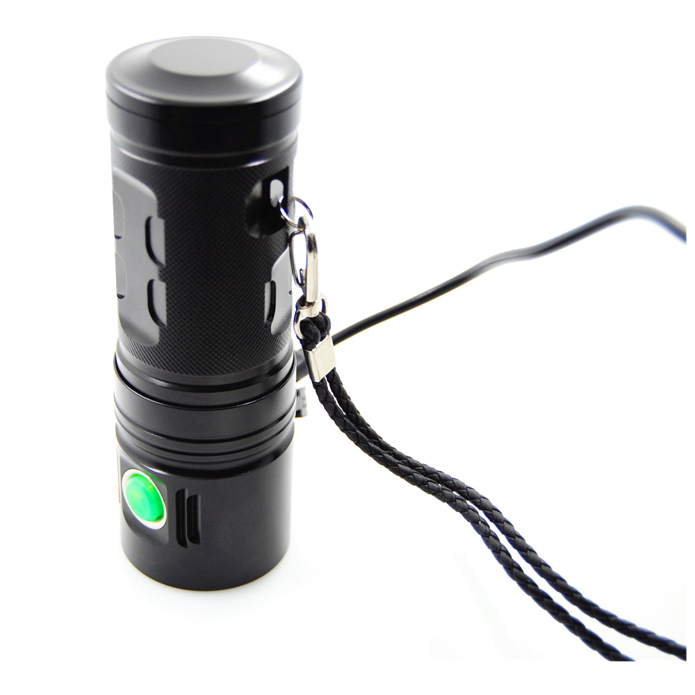 SHUOLIDE 1300C XHP70 3500Lumens 4Modes Dimming USB Rechargeable Portable LED Flashlight 18650