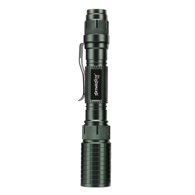 Skywolfeye T6 500LM Telescopic Zoom Flashlight 5 Modes Fishing Hunting Torch Light Work Lamp