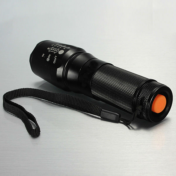Elfeland  T6 1800LM 5 Modes Zoomable LED Flashlight 26650/18650