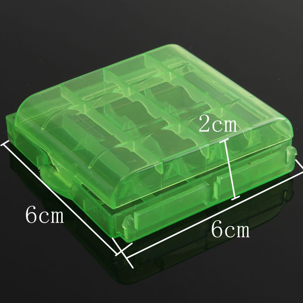 1pcs Plastic Box Case Storage For 4x14500/AA Li-ion Battery