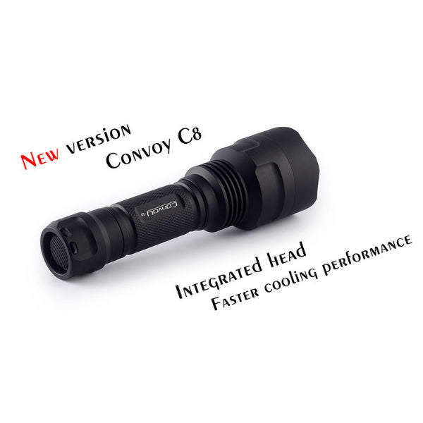 NEW Convoy C8 AK47 7135*6 8 Modes Integrated Head LED Flashlight