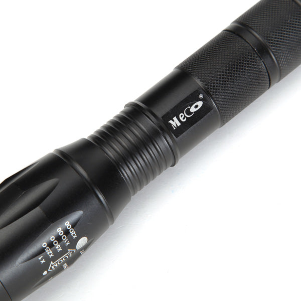 MECO  T6 1600LM 5Modes Zoomable LED Flashlight 1x18650