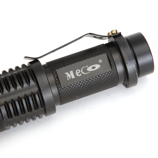 MECO  T6 1600LM 5 Modes Zoomable Mini Flashlight 18650