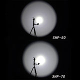 AMUTORCH TC500 XHP50/XHP70 3800Lumens 30W Dual Switch Brightness Powerful LED Flashlight 18650