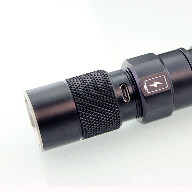 MHVAST TG20 XP-L 1A/3C 1250Lumens 7Modes Dimming USB Tactical & Memory Dual Mode LED Flashlight