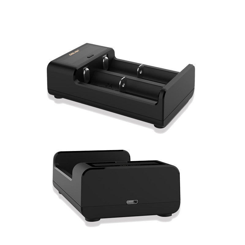 Golisi I2 LCD Display USB Port Smart Lite Battery Charger For Li-ion/Ni-mh/Ni-cd Battery 2Slots