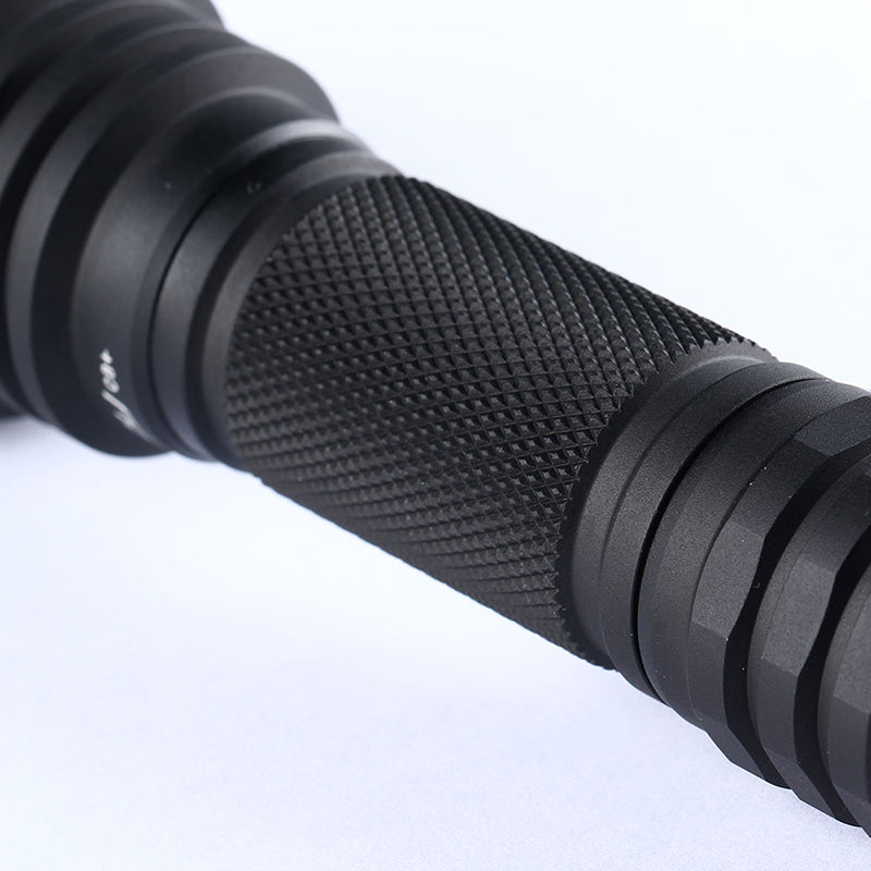 Convoy C8+ Black 7135*8 XPL HI 1100LM LED Tactical Flashlight Memory Function Professional-level 12-Group Dimming Modes