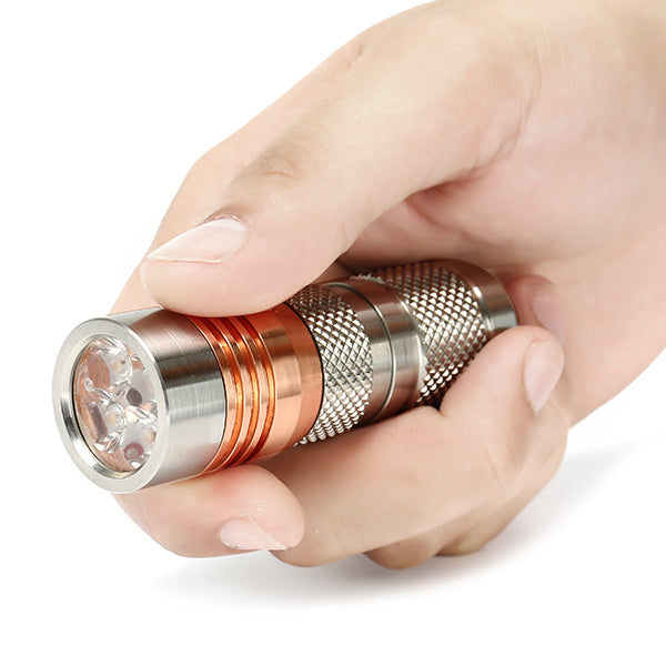 Astrolux S41S Stainless Steel 4x Nichia 219C/XP-G3/G2 A6 1600LM Mini LED Flashlight