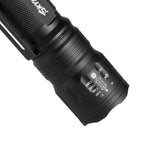 SKYWOLFEYE T160 300 Lumens Zoomable Flashlight 5 Modes 18650 Battery Work Lamp Camping Hunting Torch Light