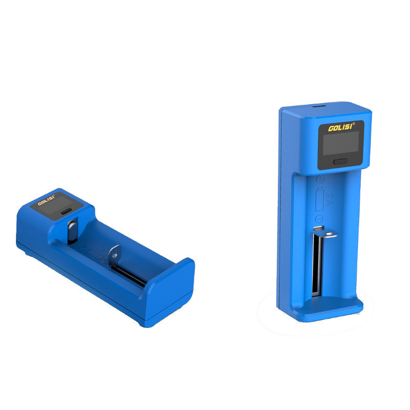 Golisi I1 LCD Display USB Port Lite Battery Charger for Li-ion/Ni-mh/Ni-cd Battery Single Slot