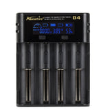 Alonefire® D4  4slots 2A LCD Screen Display Smart Charger for 18650 26650 21700 Universal Battery USB Charging AA AAA Intelligent Fast Charger