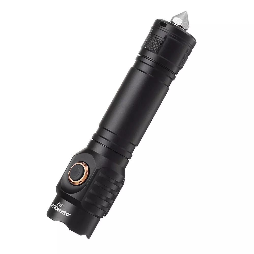 Astrolux S43 4LED Stepless Dimming 18350 18650 Flashlight+Samsung 30Q 20A 18650 Power Battery Flat Top
