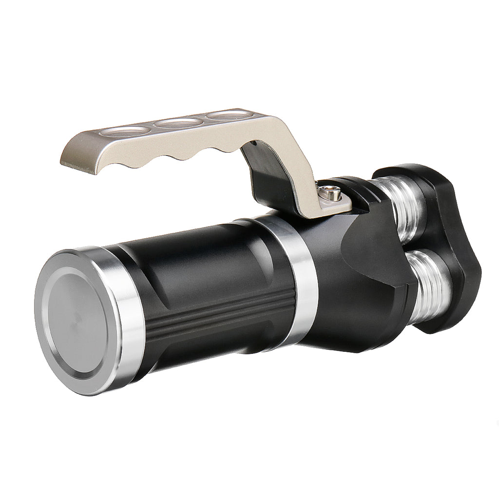 Handheld Spotlight 3000LM 18650 AC Rechargeable LED Flashlight