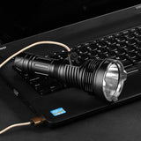 Wuben T102 XHP70 N4 3200LM 6Modes Rechargeable Tactical LED Flashlight 400M