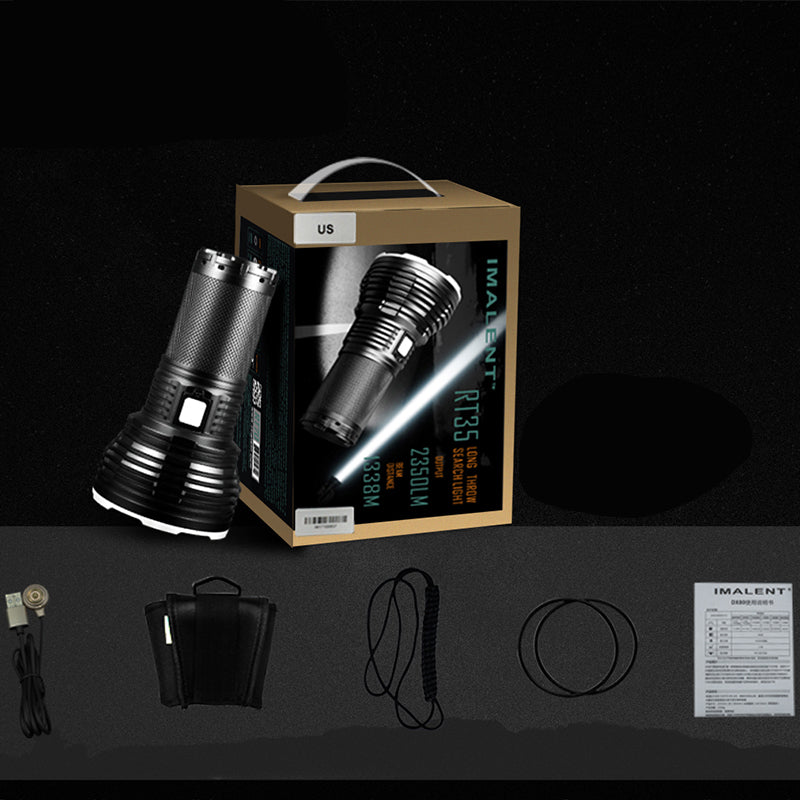 IMALENT RT35 KIT XHP35 HI 2350LM 1338m Super Bright Long-rang USB Magnetic Charging Multi-functional Charging Indicators Intelligent Temperature Control LED Flashlight Suit wIth 4x 18650