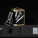 IMALENT RT35 KIT XHP35 HI 2350LM 1338m Super Bright Long-rang USB Magnetic Charging Multi-functional Charging Indicators Intelligent Temperature Control LED Flashlight Suit wIth 4x 18650