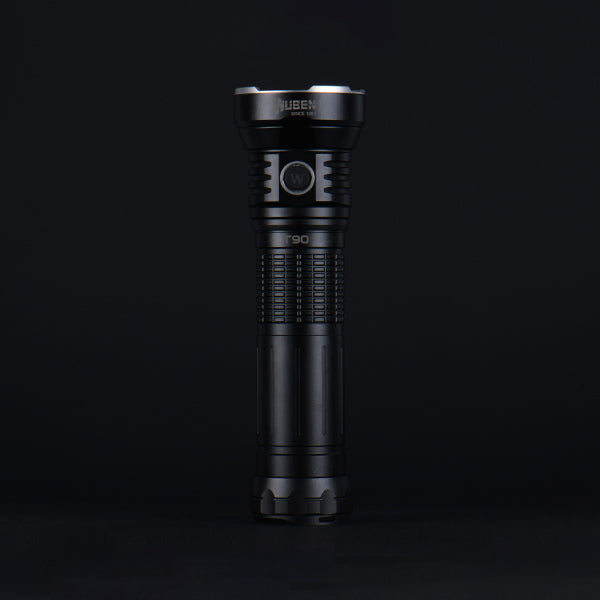 Wuben T90 10000 Lumens 18650 Battery Flashlight IP68 Waterproof 410m Beam Distance Torch Light Camping Hunting Portable Work Lamp