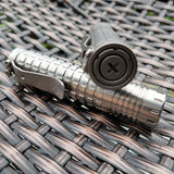 ReyLight TI DAWN V2 XPL HI/NICIA 3000LM Titanium LED Flashlight 18650 EDC Flashlight