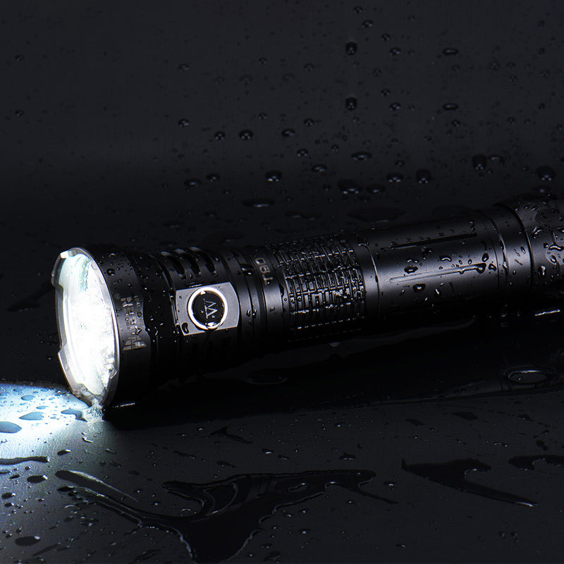 Wuben T90 10000 Lumens 18650 Battery Flashlight IP68 Waterproof 410m Beam Distance Torch Light Camping Hunting Portable Work Lamp