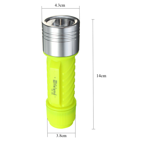 Elfeland  T6 2000LM Waterproof Diving LED Flashlight 18650/AAA