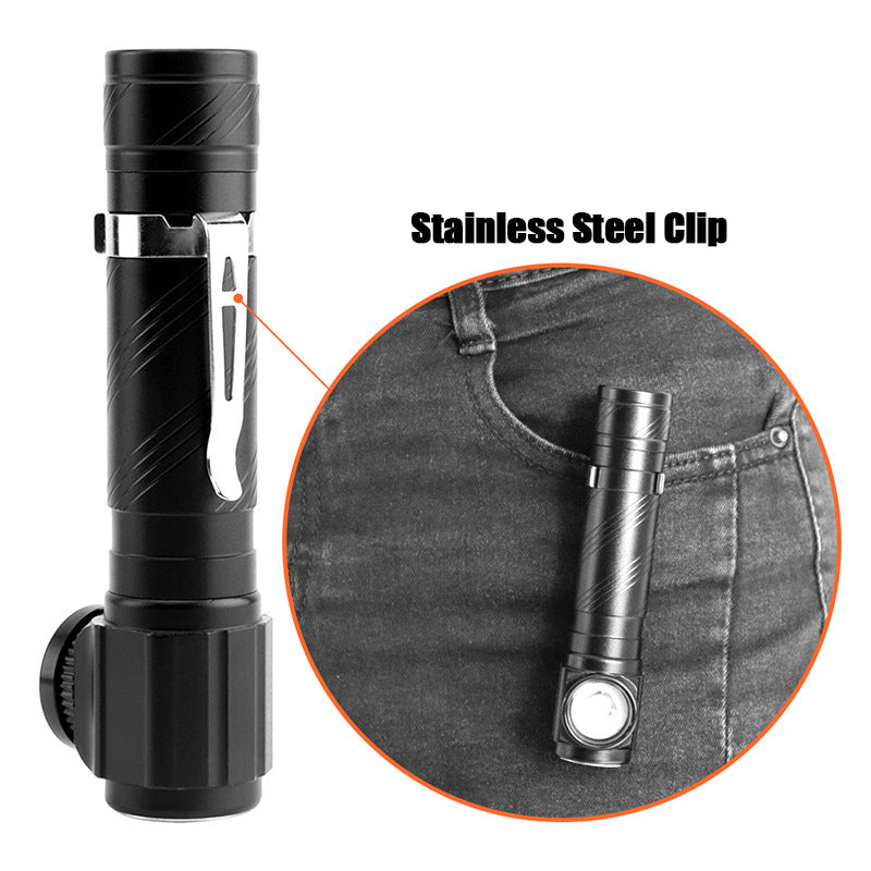 5pcs XANES XML-T6 1500Lumens 3Modes Multi-function Rechargeable Zoomable Tactical Magnetic Head LED Headlamp Led Flashlight 18650