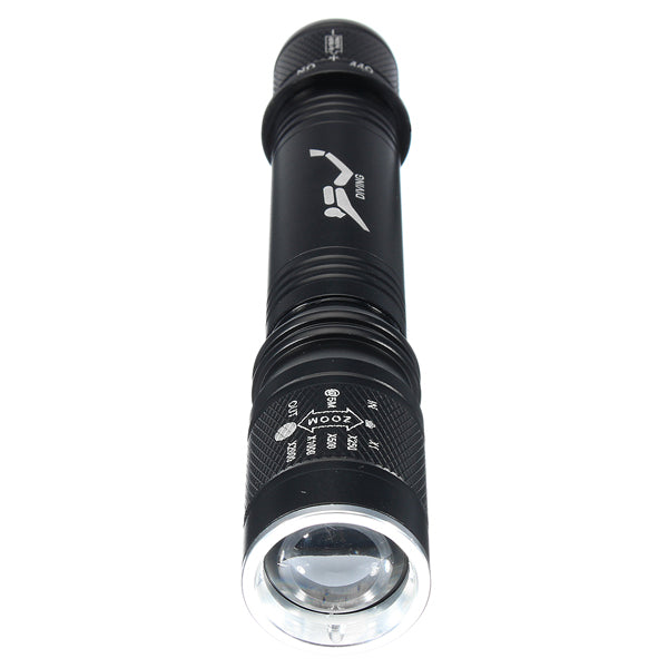 Elfeland D83  T6 1000LM 1Mode Zoomable Underwater LED Flashlight 30M