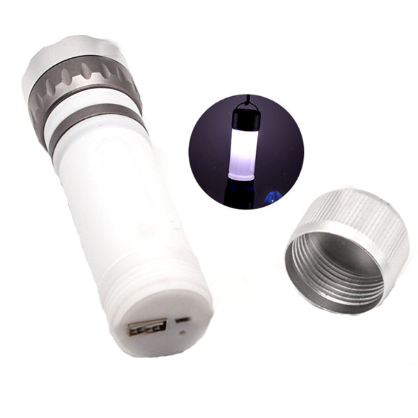 XANES 400LM Bike Light 8W USB Flashlight IPX65 Waterproof Bicycle Lamp 7 Modes Camping Lantern