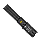 XANES® XH-P50 1000 Lumens LED Zoomable Flashlight 18650 Battery USB Rechargeable 3 Modes Work Lamp