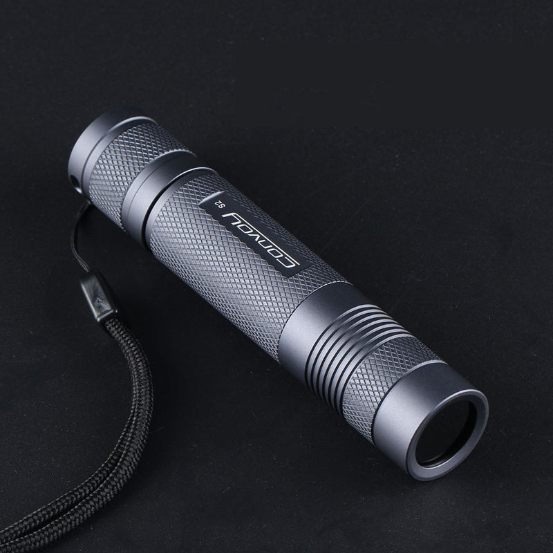 Convoy S2 Grey 7135*5 365nm UV Flashlight Fluorescence Sterilization Banknote Detection Pen