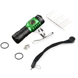 Astrolux S43 Green Red Color 2100LM Stepless Dimming EDC Flashlight Tactical Safety Hammer
