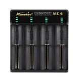 Alonefire® 3.7V 4 Slot Universal Intelligent Battery Charger with short circuit protection For Li-ion Battery 18650 26650 14500
