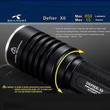 SKILHUNT Defier X0 L2 650lm Tactical LED Flashlight