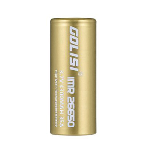 1PCS GOLISI S43 IMR26650 4300mah 35A Protected Rechargeable Plate Head High-drain 26650 Battery